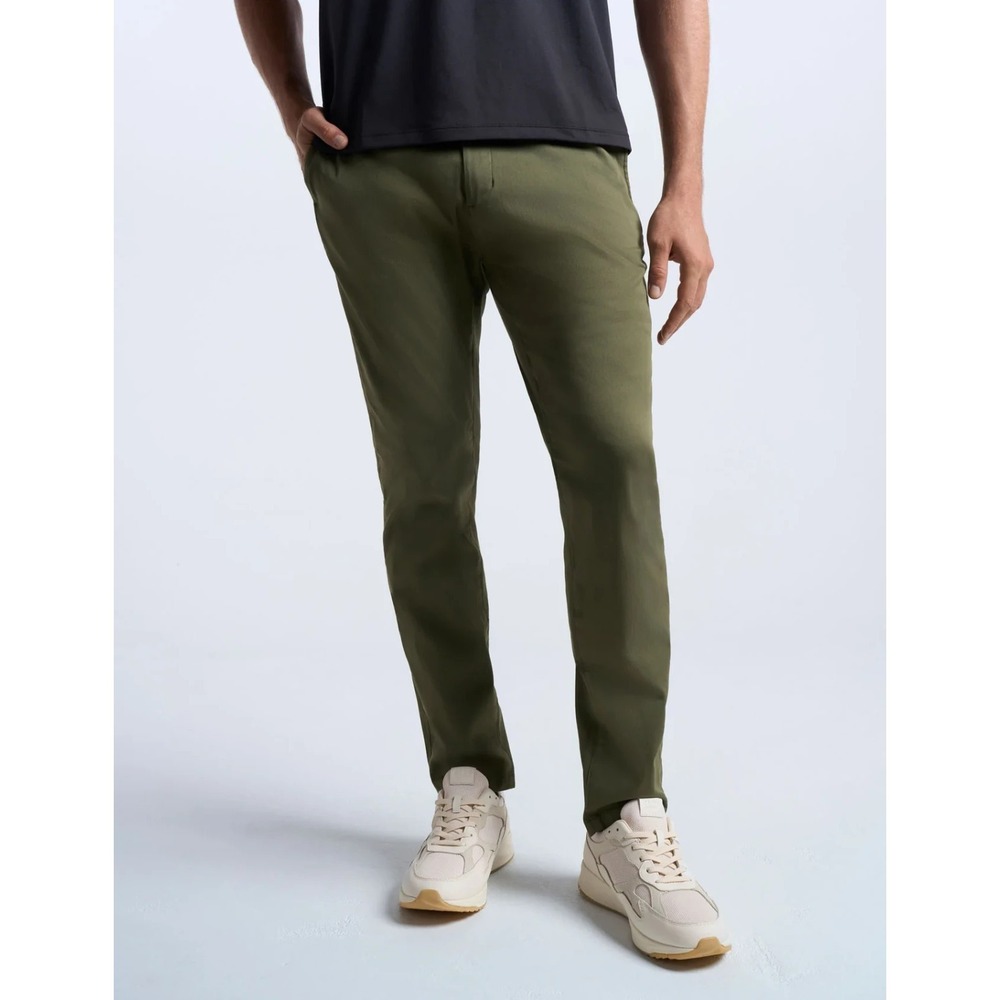 Birddogs Alfred Itchcocks Pants Men's 32x30 Hunter Green Slim Fit Stretch Khakis